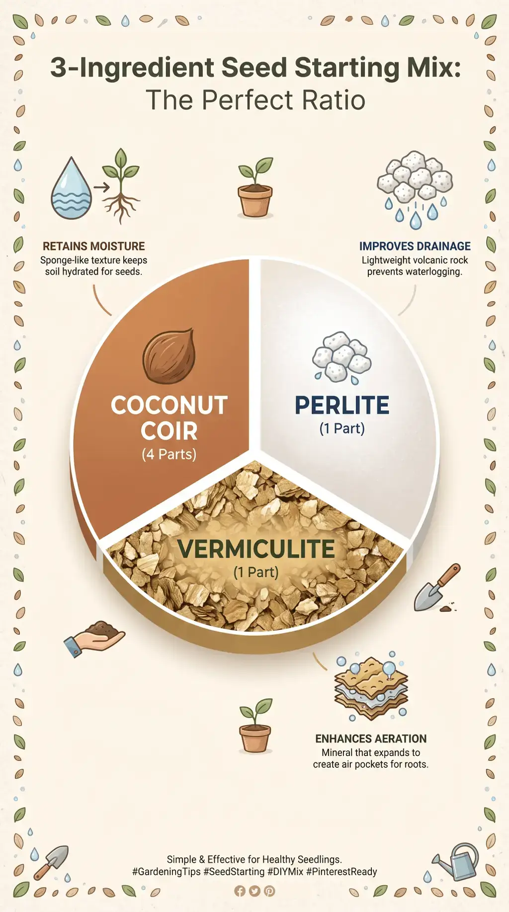 3-Ingredient Seed Starting Mix The Perfect Ratio