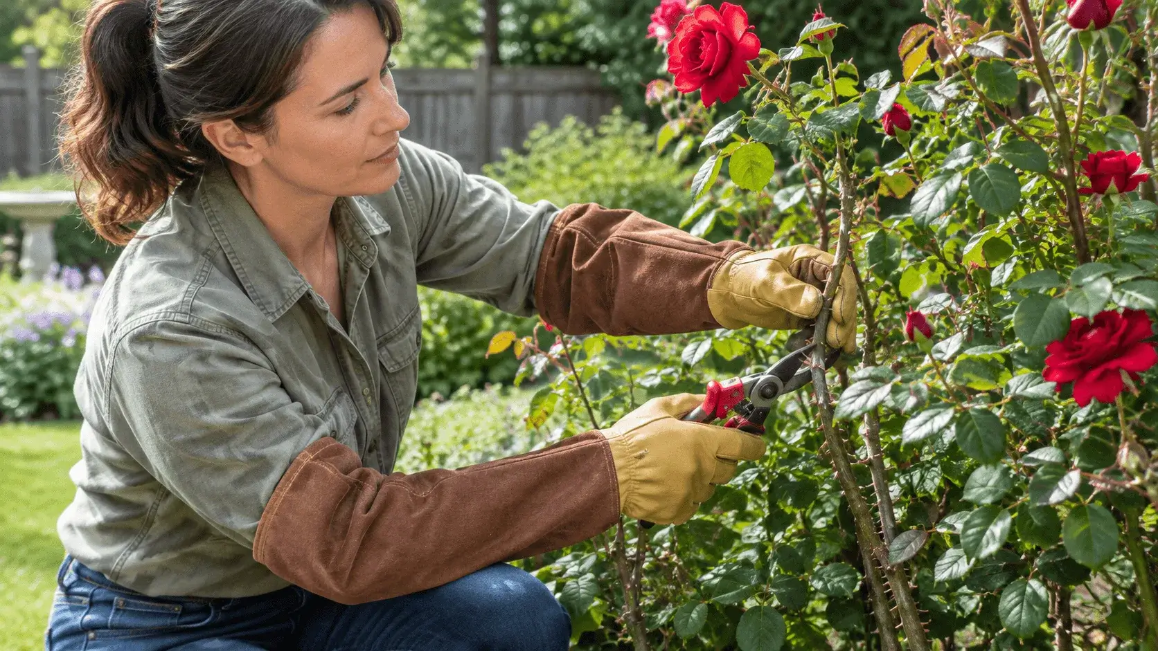 best long sleeve gardening gloves