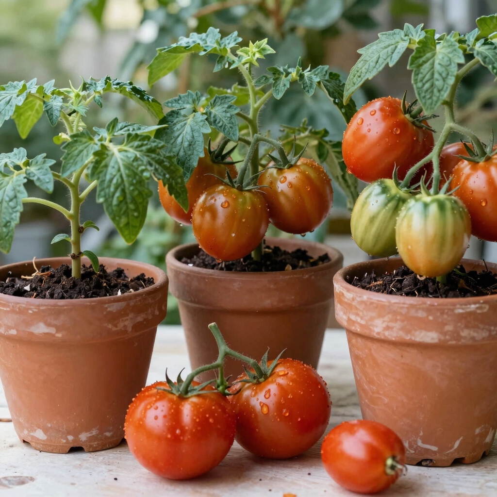 soil for container tomatoes