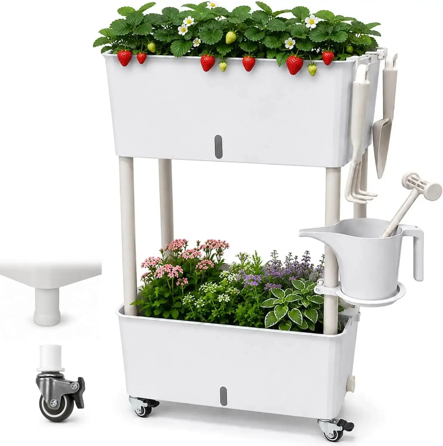 Two-Tier Self-Watering Planter Box