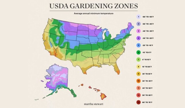 USDA Gardening Zones